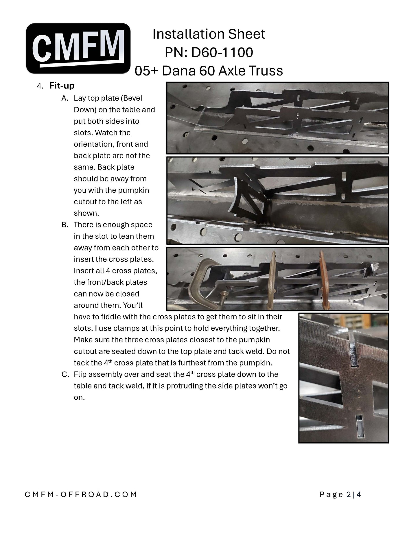Axle Truss, Ford Dana 60, '05 - Present