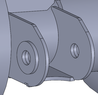 Flush Lower Link Mounts Non-Integrated